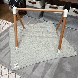 Lalo Wooden Play Gym with Gray Mat